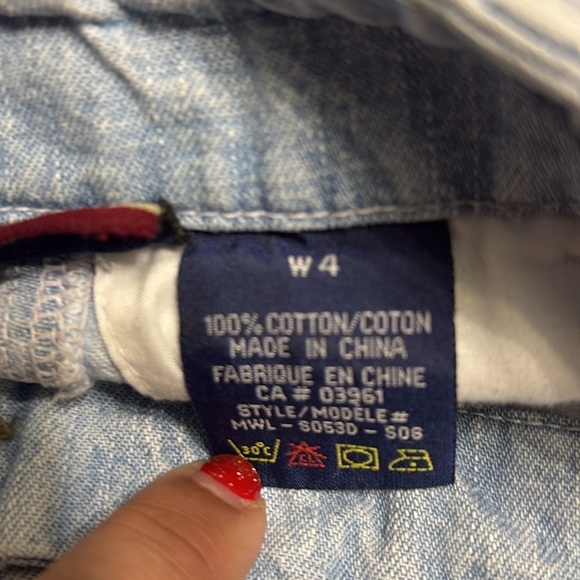 Women’s Denver Hayes high-rise denim blue jean shorts size W4 - Picture 6 of 7